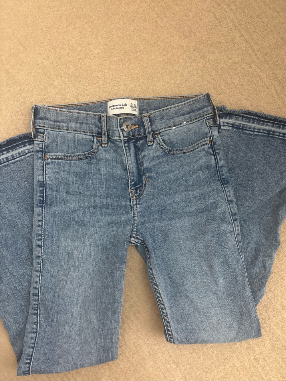 Abercrombie Kids high rise flare bootcut blue jeans 9/10 girls